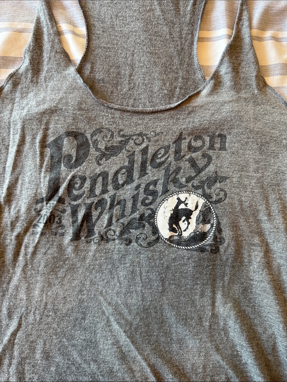 Pendleton Heather Gray Graphic Racerback Tank - Picture 2 of 2